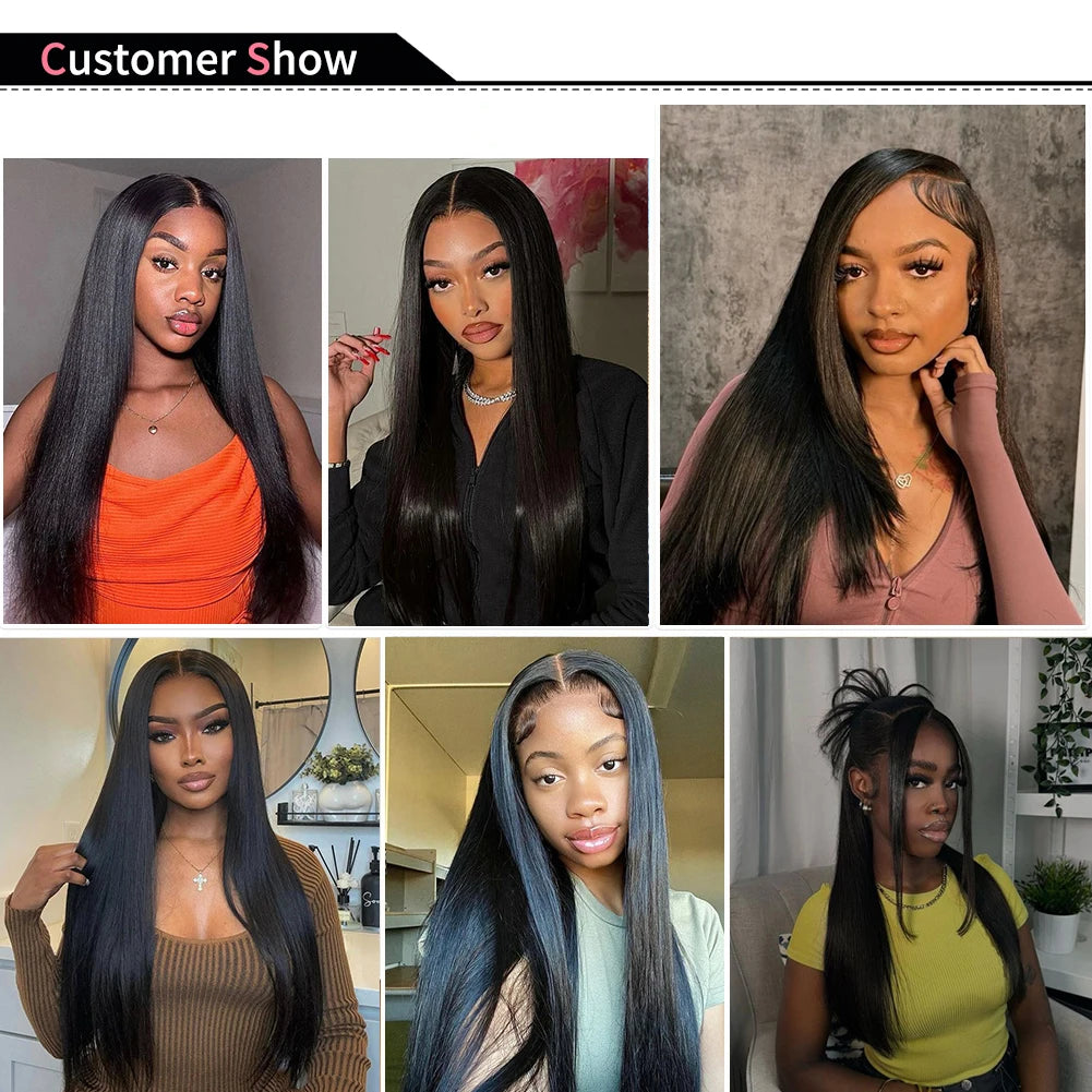Raw Virgin Unprocessed Straight Bundles Human Hair 3/6 Pcs Human Hair Brazilian Straight Human Hair Bundles Extensions