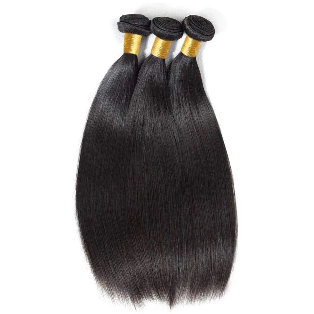 Raw Virgin Unprocessed Straight Bundles Human Hair 3/6 Pcs Human Hair Brazilian Straight Human Hair Bundles Extensions